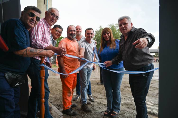 EL INTENDENTE BENEDETTI APORTA UNA GRAN OBRA EN BENEFICIO A MÁS DE 130 AGENTES DEL ÁREA DE SERVICIOS PÚBLICOS