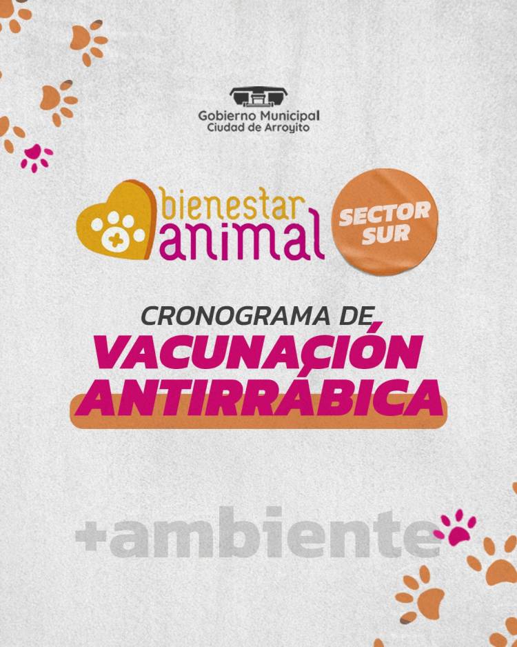 CAMPAÑA GRATUITA DE VACUNACIÓN ANTIRRÁBICA PARA MASCOTAS EN EL SECTOR SUR