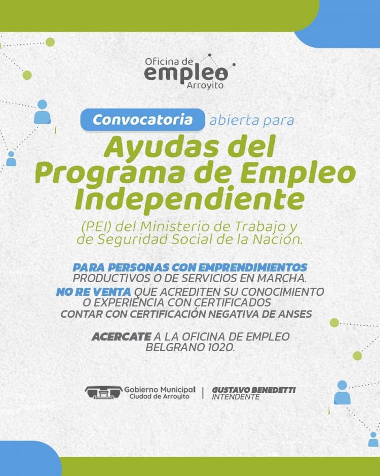 Oficina de Empleo: Convocatoria abierta para “Ayudas del Programa de Empleo Independiente”